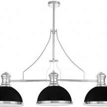 Подвесная люстра Lumina Deco Ettore LDP 710-3 BK+CHR