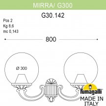 Настенный фонарь уличный Fumagalli GLOBE 300 G30.142.000.WZF1R