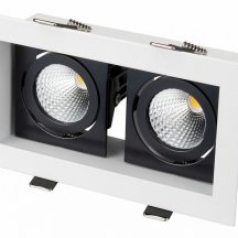 Встраиваемый светильник Arlight Cl-kardan CL-KARDAN-S180x102-2x9W Day (WH-BK, 38 deg)