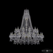 Элитная подвесная люстра Bohemia Ivele Crystal 1411 1411/24+12/530/XL-152 G