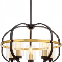 Подвесная люстра на кухню Lumina Deco  lDP 1141-5 BK+MD