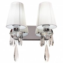 Настенный бра с выключателем Lumina Deco Alessia LDW 1726-2W CHR