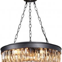 Элитная подвесная люстра DeLight Collection Crystal Black KR0295P-5 black