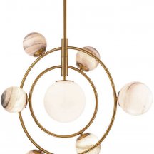 Люстра для натяжных потолков DeLight Collection Planet KG1122P-7 brass