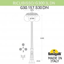 Наземный фонарь Fumagalli GLOBE 300 G30.157.S30.WXF1RDN