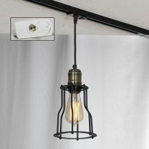 Трековый светильник однофазный Lussole LOFT Track Lights LSP-9610-TAW в стиле Лофт