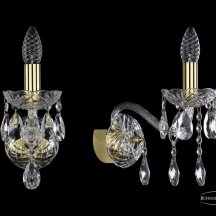 Бра для спальни Bohemia Ivele Crystal 1413 1413B/1/165/G