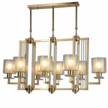 Люстра для гостиной Lumina Deco Manhattan LDP 8012-8 PR F.GD