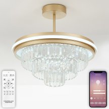 Люстра для натяжных потолков Natali Kovaltseva Crystal LED LAMPS 81115/3C