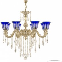 Подвесная люстра Bohemia Ivele Crystal Florence 71101/8/250 B GW P2 U Clear-Blue/H-1H