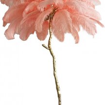 Торшер Ostrich Feather BRFL5014 pink/antique brass