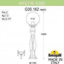 Наземный фонарь Fumagalli GLOBE 300 G30.162.000.VZF1R