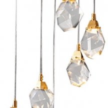 Подвесной светильник DeLight Collection Crystal rock MD-020B-7 gold