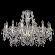 Подвесная люстра в гостиную Bohemia Ivele Crystal 1411 1411/16/300/G