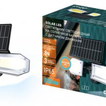 Архитектурный настенный светодиодный светильник Duwi Solar LED на солнеч. бат. с датчиком движ. 25018 0