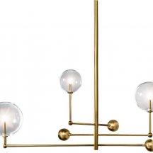 Люстра для натяжных потолков DeLight Collection Globe Mobile KG0835P-3 brass