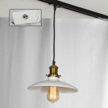 Трековый светильник однофазный Lussole LOFT Track Lights LSP-9605-TAW в стиле Лофт