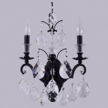 Бра Crystal Lux Magnifico AP2 BLACK/TRANSPARENT