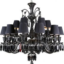 Элитная подвесная люстра DeLight Collection Baccarat style ZZ86303BK-12+6