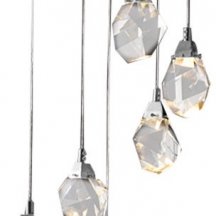 Подвесной светильник DeLight Collection Crystal rock MD-020B-7 chrome