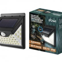 Архитектурный настенный светодиодный светильник Duwi Solar LED на солнеч. бат. с датчиком движ. 25014 2