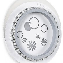 Накладной светильник Ambrella light Ice 4 FA272 WH/GR белый/серый LED 3000K+6400K 24W 200*180*50