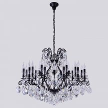 Подвесная люстра Crystal Lux Magnifico SP19 Black/Transparent