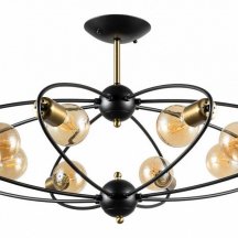 Потолочная люстра Arte Lamp Glasgow A1963PL-8BK для кухни