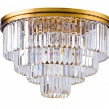 Потолочная люстра 1920s Odeon 9513C/600R gold/clear