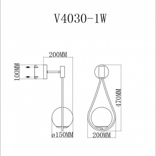 Бра Moderli Bestia V4030-1W