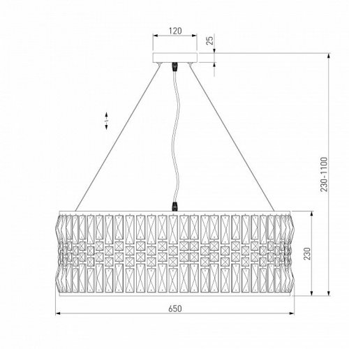 Подвесная люстра Eurosvet Lory 10125/8 золото/прозрачный хрусталь Strotskis Smart