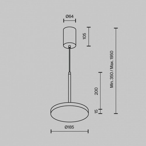 Подвесной светильник Plato P076PL-L12W3K-W