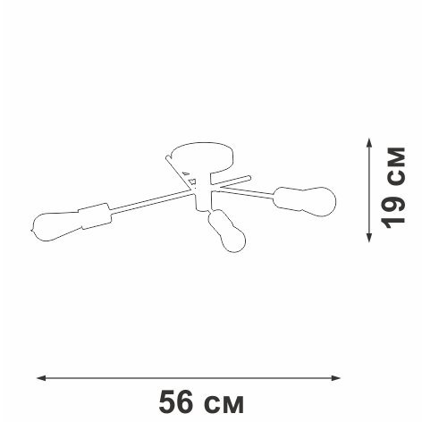 Потолочная люстра V3964-1/3PL