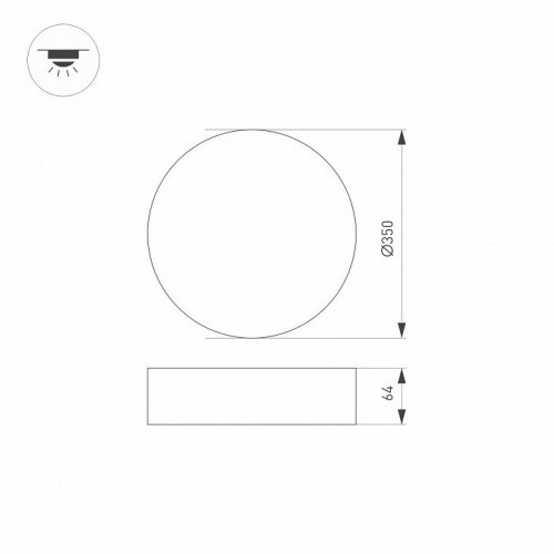 Накладной светильник Arlight RONDO 34809