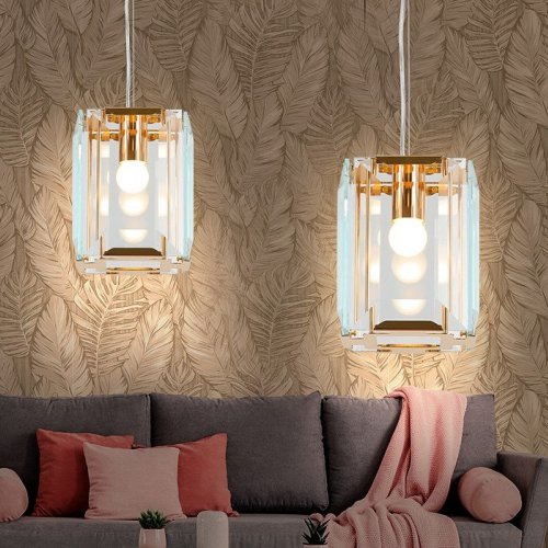 Подвесной светильник Ambrella light Traditional 6 TR5108 GD/CL золото/прозрачный E27/1 max 40W 150*150*1200