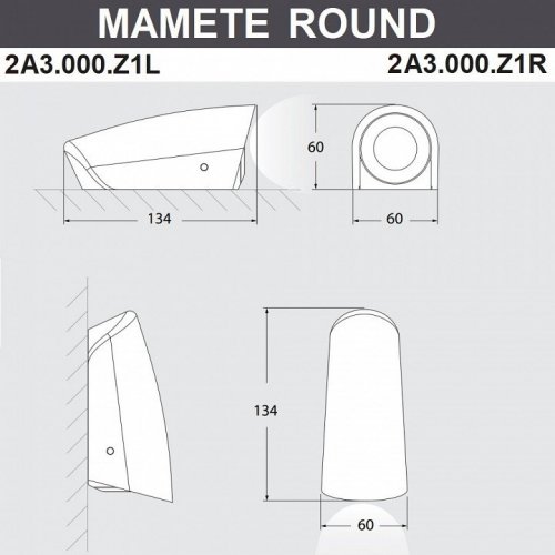 Архитектурная подсветка Fumagalli Mamete 2A3.000.000.AXZ1L