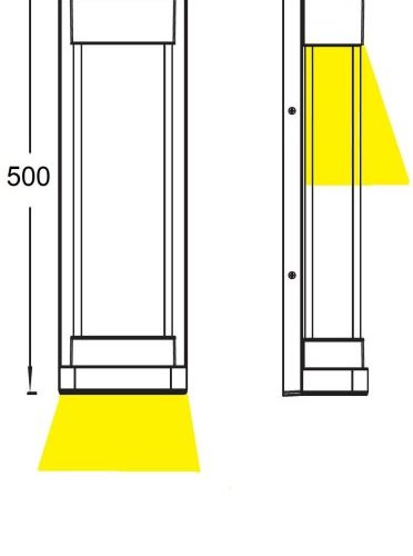 Настенный светильник уличный SIDNEY LED W1857L-3K Bl