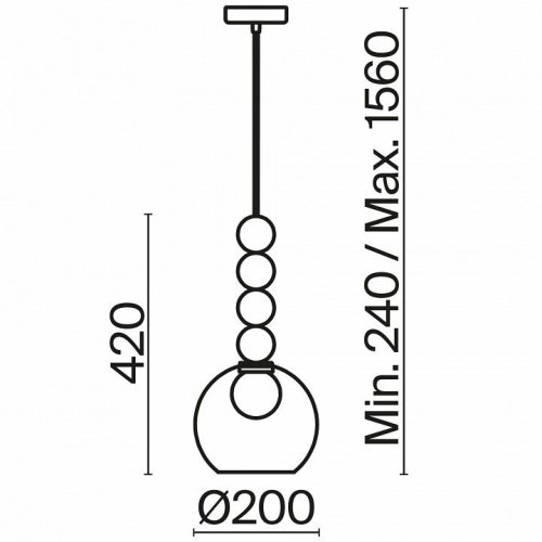 Подвесной светильник Focus FR5220PL-01CH3