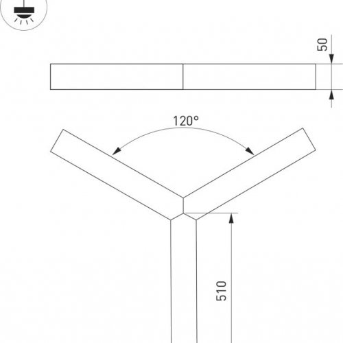 Подвесной светильник RAYS 049208