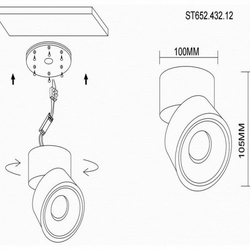 Точечный светильник ST Luce St652 ST652.432.12