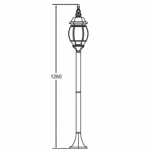 Наземный фонарь Oasis Light 83406S Gb