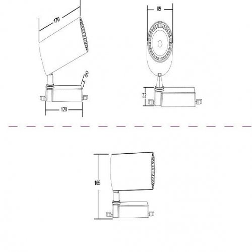 Трековый светодиодный светильник Maytoni TR003-1-40W3K-B