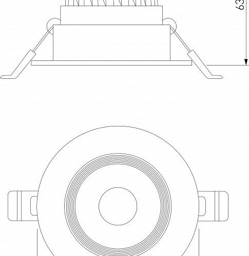 Встраиваемый светильник Elektrostandard Even a065458