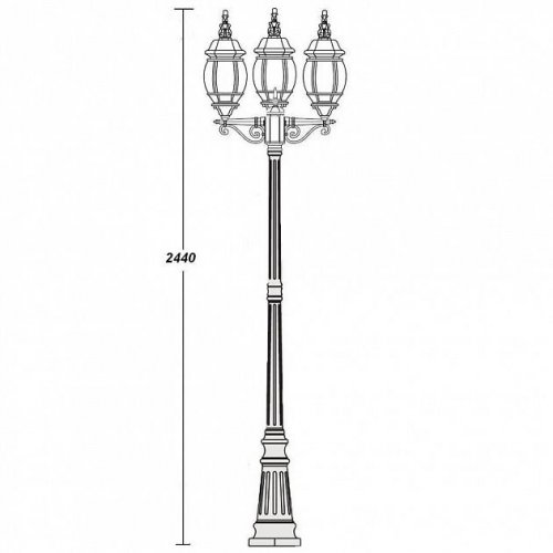 Наземный фонарь Oasis Light 83409L B W