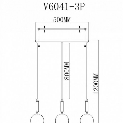 Подвесной светильник Moderli Scrumbel V6041-3P