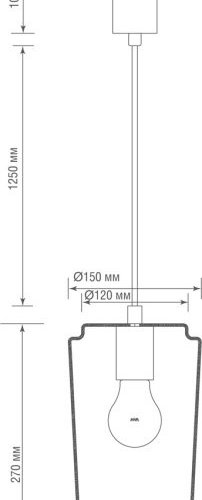 Подвесной светильник Eleganza S111058.1Smoky