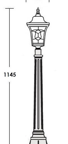 Наземный фонарь Oasis_Light VENECIA 2S 91807S Bl