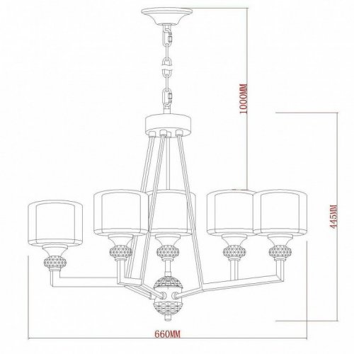 Подвесная люстра Vele Luce Lotus VL1054L05