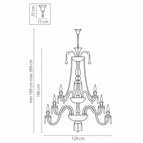 Подвесная люстра Osgona Campana 716364