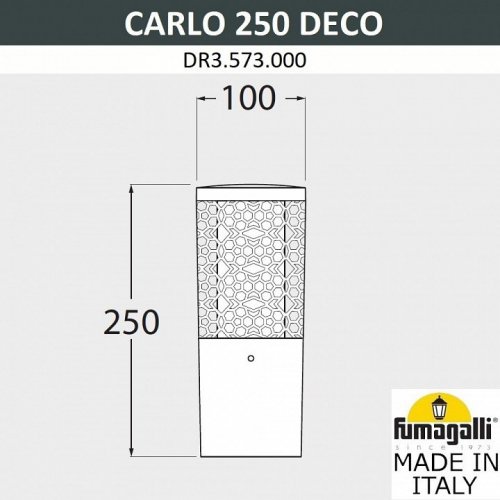 Наземный светильник Fumagalli Carlo Deco DR3.573.000.AXU1L